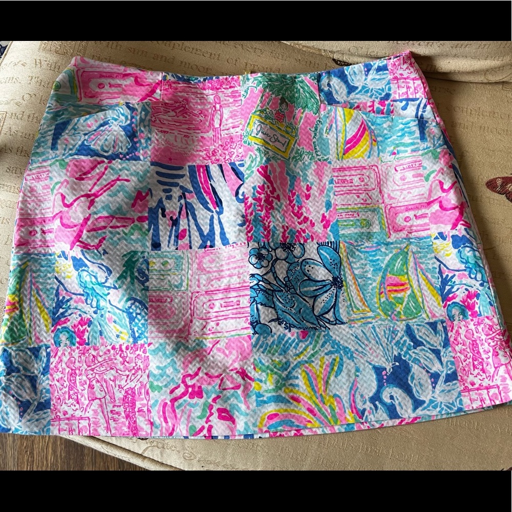 Lilly Pulitzer patchwork skort. Like new 4